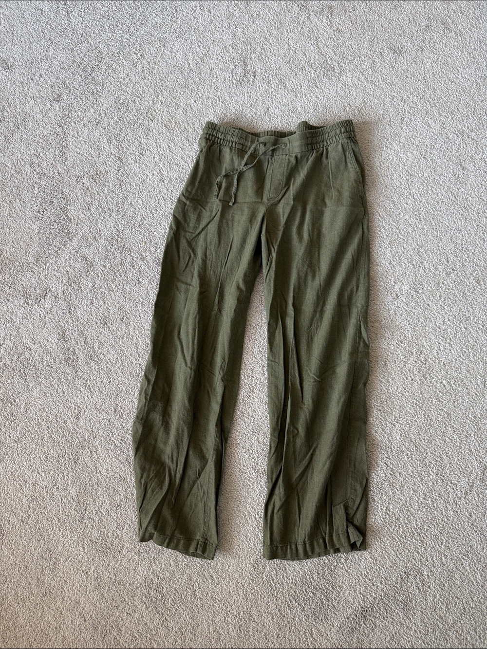 Old Navy Olive Green Drawstring Women's Chinos